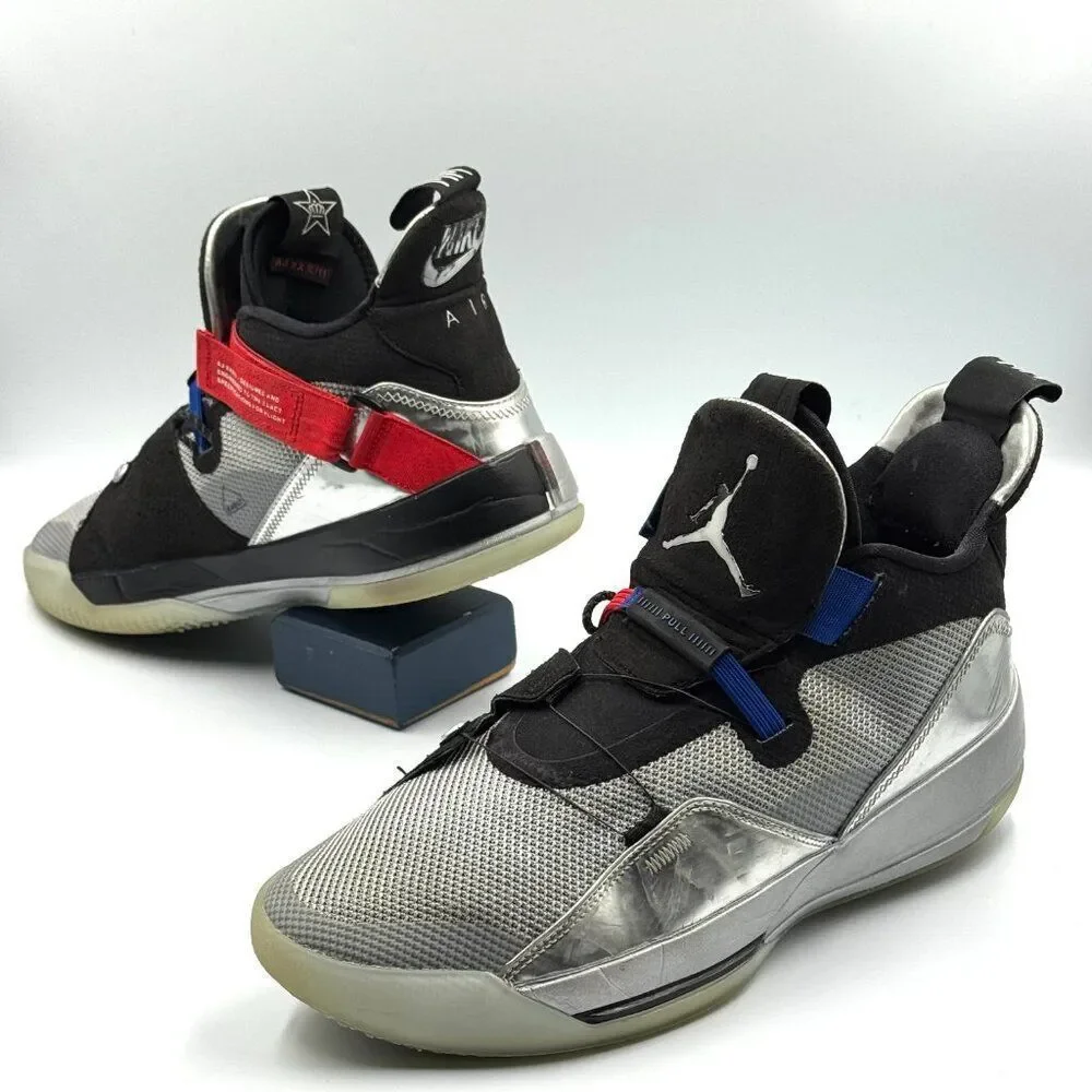 Air Jordan XXXIII Metallic Silver Black All-Star